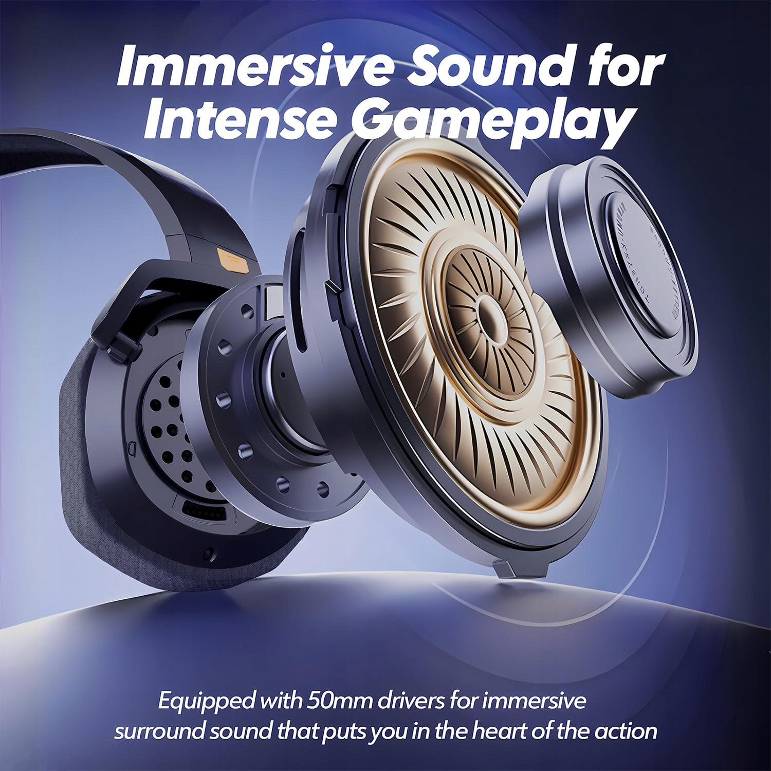 NUBWO G06 Wireless Gaming Headset with Mic for PS5 PS4 PC Mobile — miniatura 5