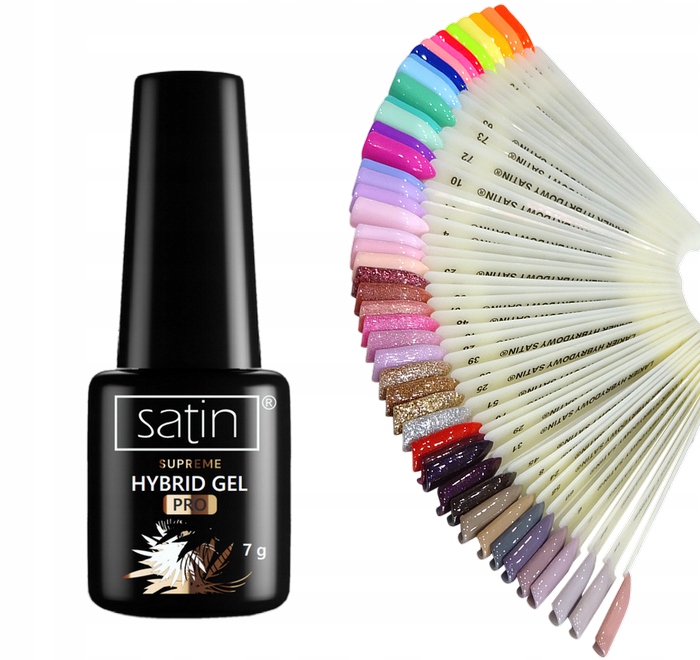 ZESTAW ŻELOWO HYBRYDOWY DO PAZNOKCI + GRATISY Marka Satin