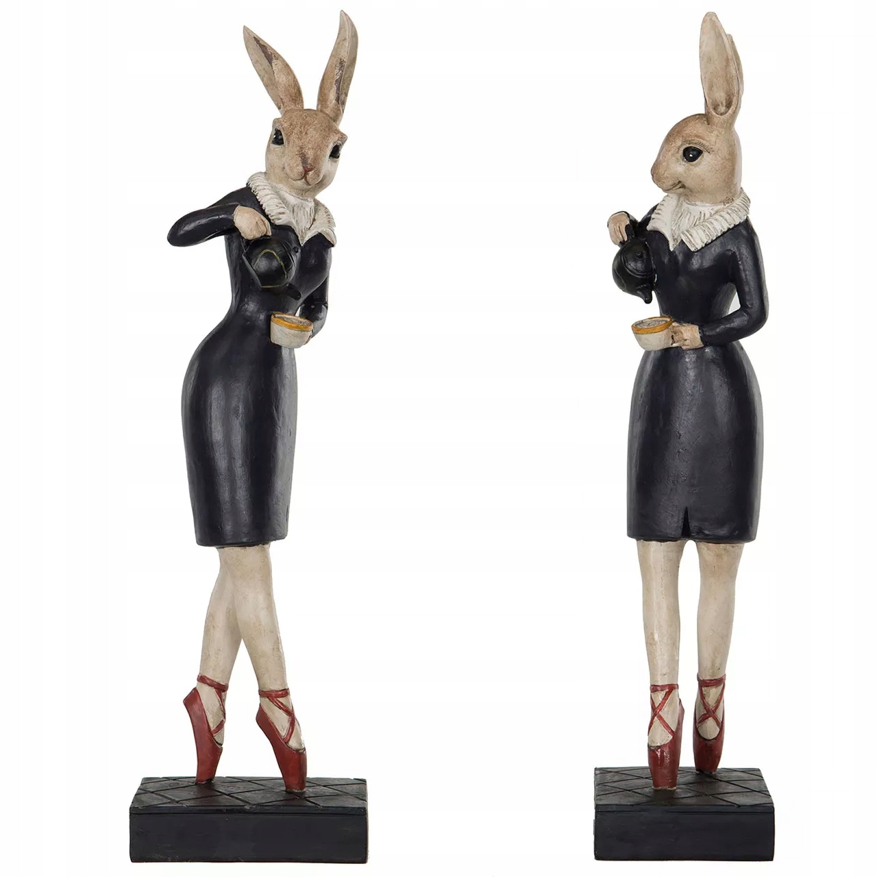 Dekorativní velikonoční Figurka Žena Zajíc do obývacího pokoje ložnice