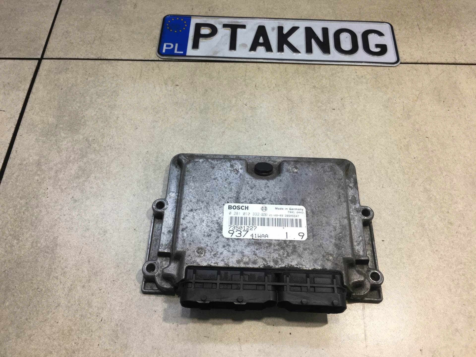 control unit of the engine ALFA 147 1.9 JTD 0281010332
