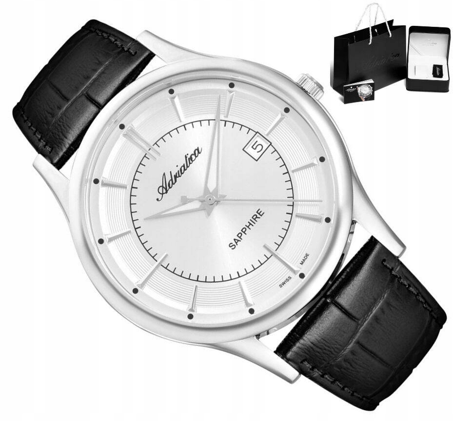 Pánské Klasické Elegantní Švýcarské Ocelové Hodinky Adriatica A1296.5213Q