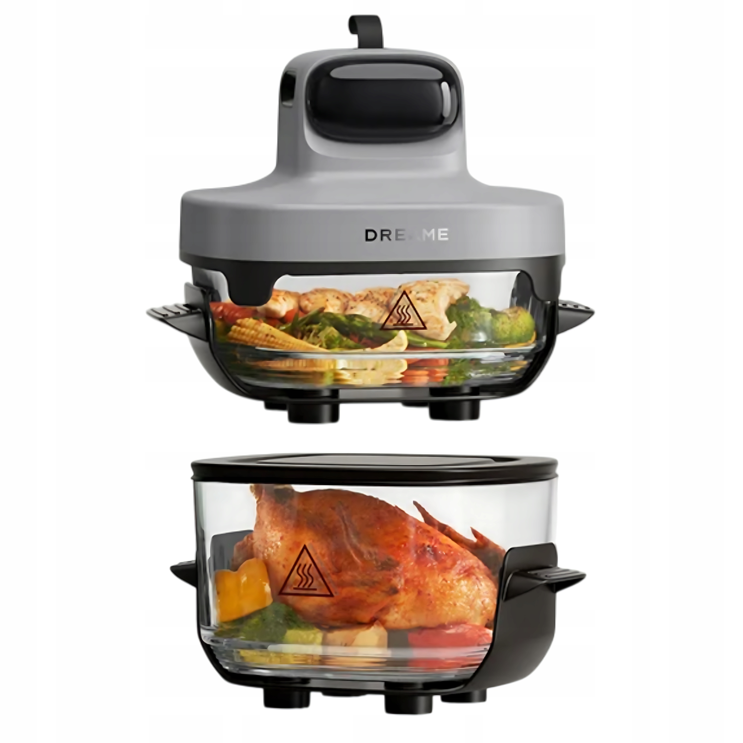 Dreame Tasti PT60 Air Fryer 1500W 4.5L Szklana Frytkownica Beztłuszczowa