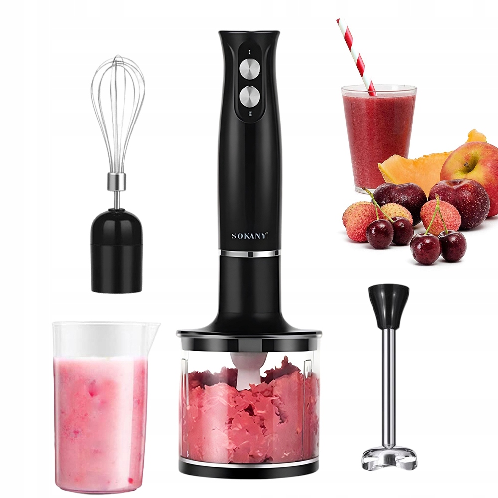 Tyčový Mixér Nerezová Ocel Na Maso A Džusy Jedním Dotykem Ovládání