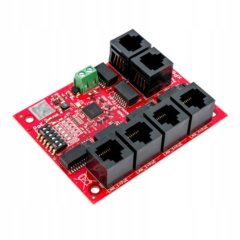 Switch PoE 18 portů v vnitřním krytu 17xPOE Napájecí Zdroj