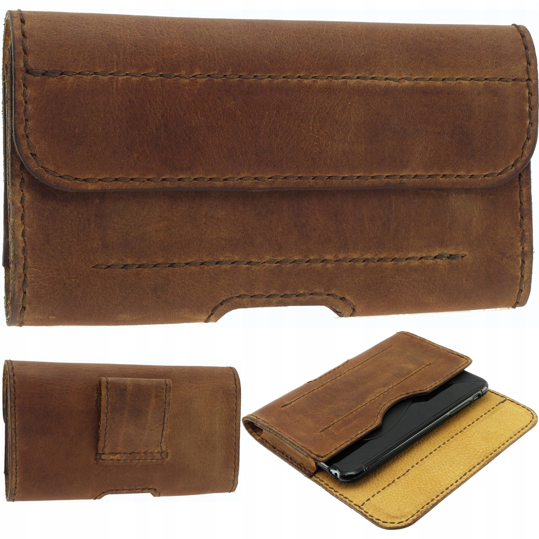 Premium Ručne Šitý Obal Kožené Puzdro Pre Oppo RENO10