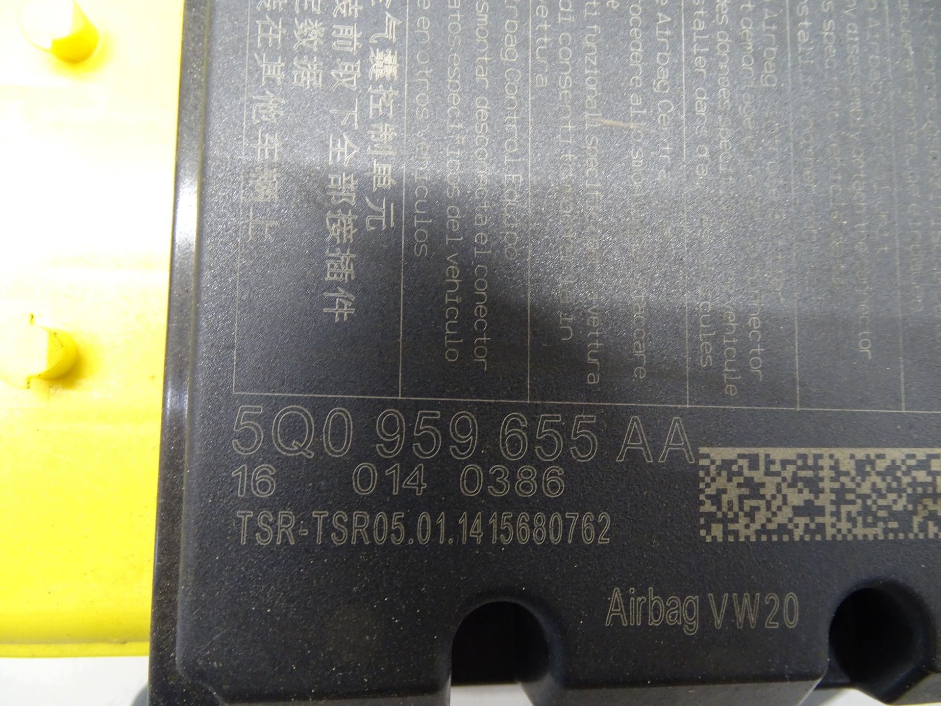 modulo Centralina SENSOR airbag airbag VW GOLF VII 7 A3 8V 5Q0959655A