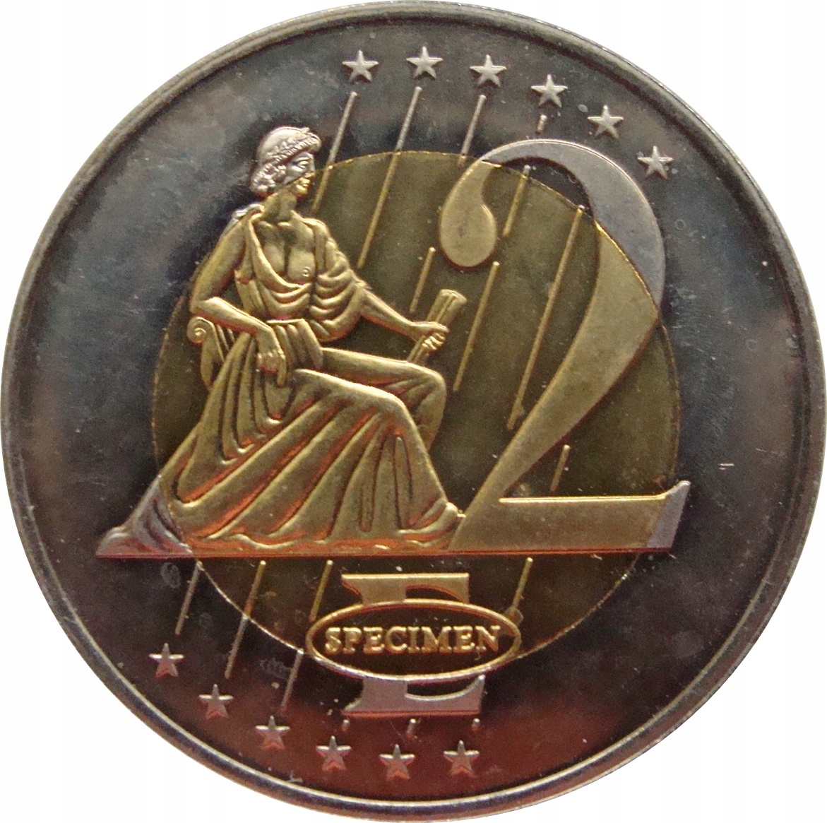 7768. Dania 2 Euro SPECIMEN 2003