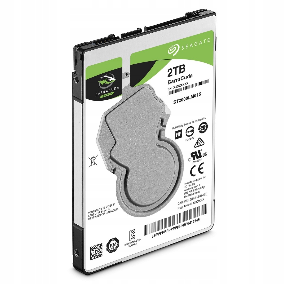 SEAGATE BarraCuda HDD 2TB 2,5' 128MB ST2000LM015 Interfejs SATA III
