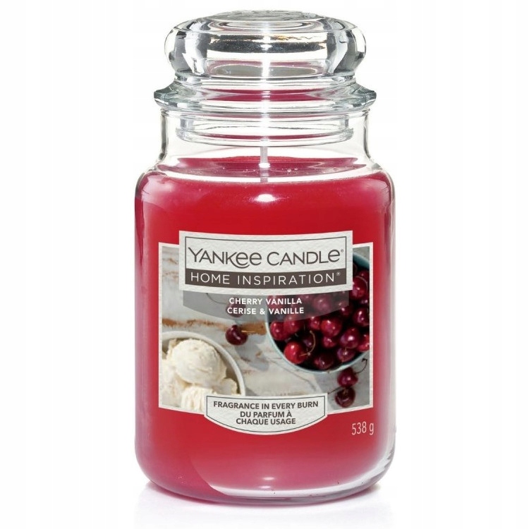 Yankee Candle Cherry Vanilla velká vonná svíčka 538 g