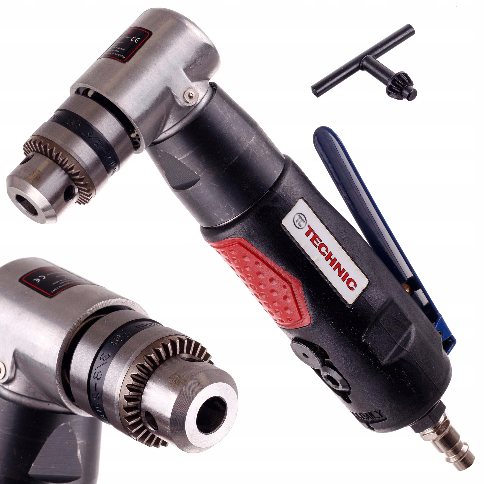 Pneumatická Úhlová Vrtačka 1,5-10 MM S Klíči Pro Vrtačky