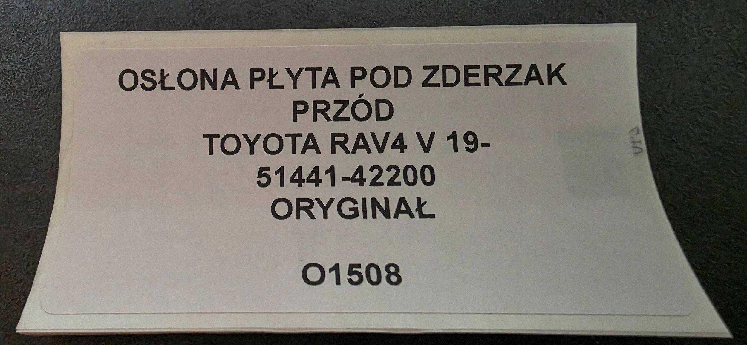 cover below front bumper front Toyota RAV 4 (XA50) 5144142200