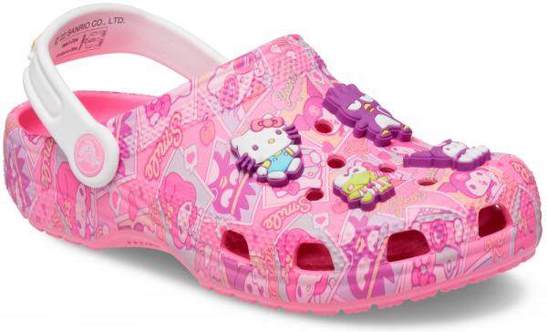 Detská obuv Šľapky Dreváky Crocs Classic Hello Kitty Clog 19-20