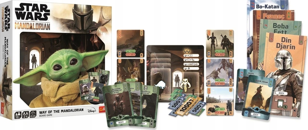 Kooperacyjna Gra Planszowa Towarzyska Planszówka Gra Way of the Mandalorian