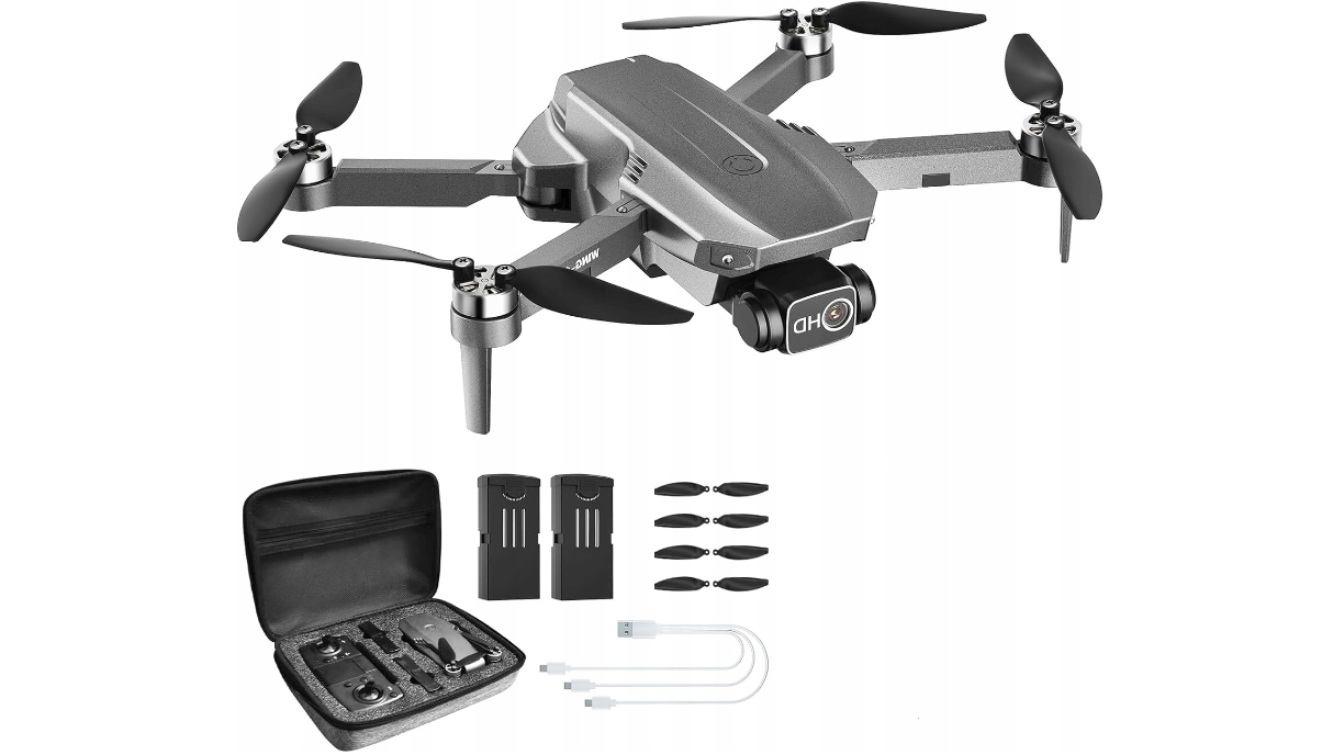 Dron Wipkviey WING-12 b12 Składany Kamer Fpv WiFi 4K, 2 Baterie Długi Lot