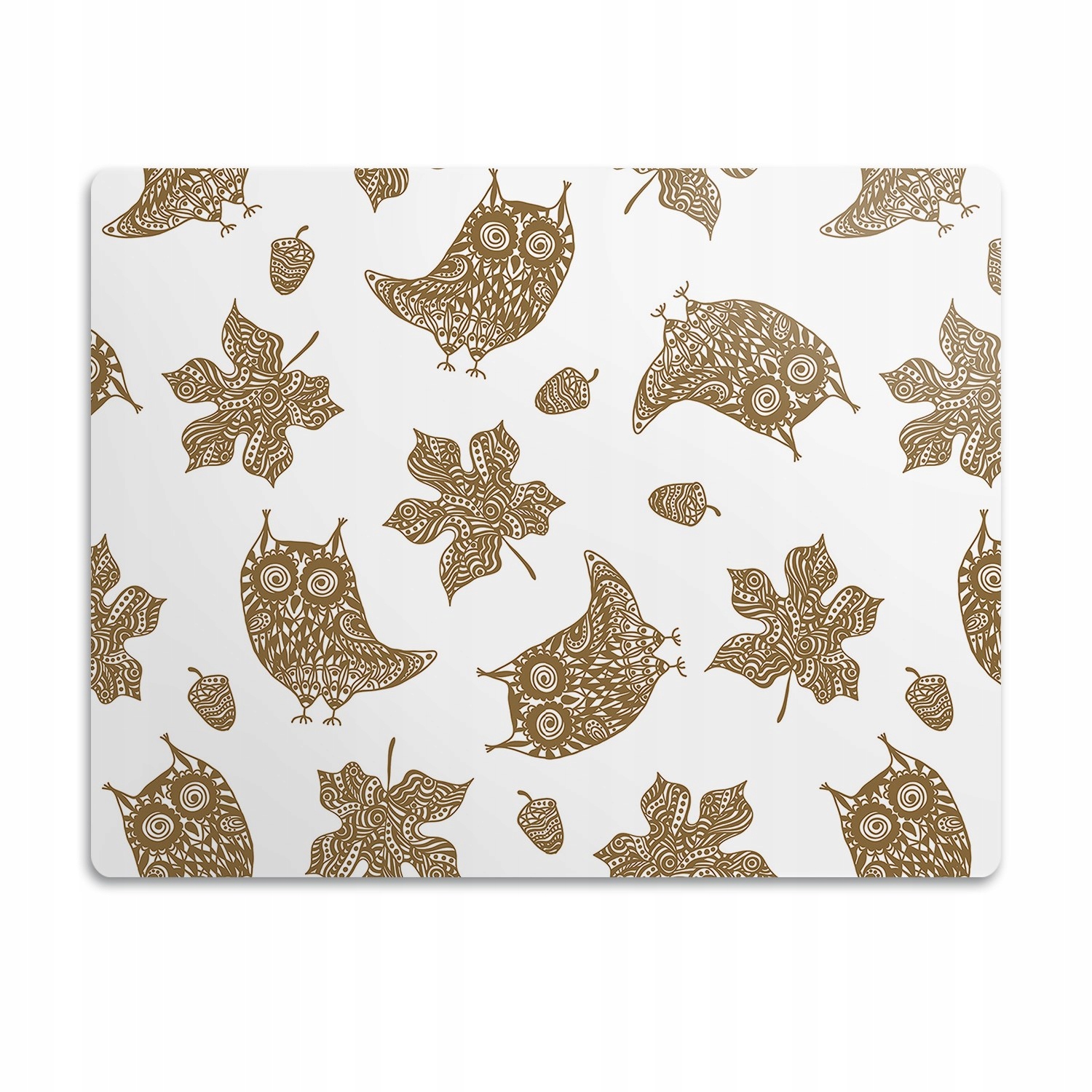 Ochranná podložka pro psa Listy a sovy 90x60 cm