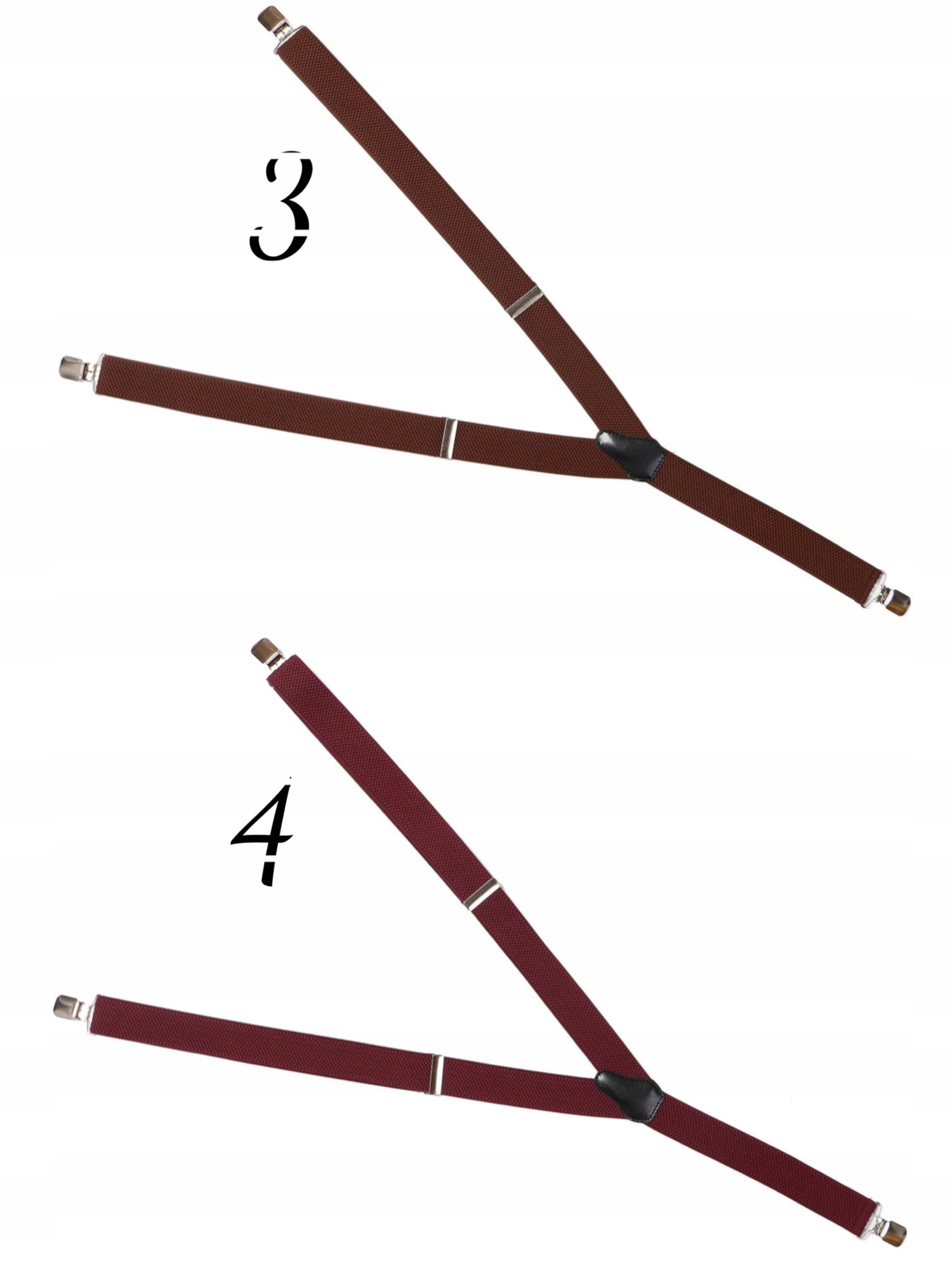 BORDOWE JEDNOKOLOROWE SZELKI MĘSKIE ORGINALNE TOPG Model GŁADKA JEDNOLITA STALOWE KLAMRY