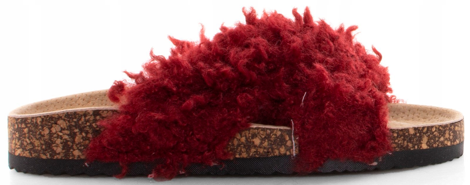 BORDOWE KAPCIE KLAPKI Z FUTERKIEM CIAPKI DOMOWE 37 Płeć kobieta