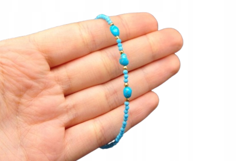 * Tyrkysová Arménie Roztomilý Náramek Nádherný Šperk Č. 21 *