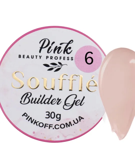 Pink Soufflé Builder Gel č. 6 – modelující gel gel (30 ml)