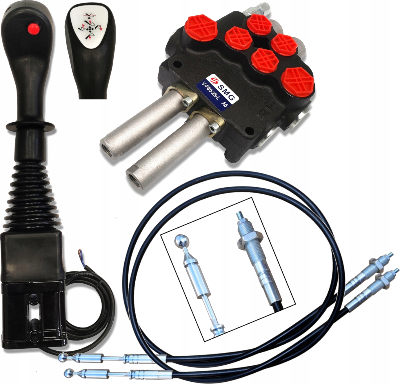 ROZDZIELACZ 80L + JOYSTICK 1P ZESTAW 2 SEK DO TURA