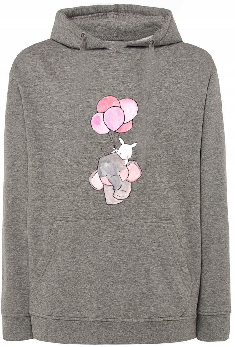 Valentýnská Mikina s potiskem Slon Balónky vel. M