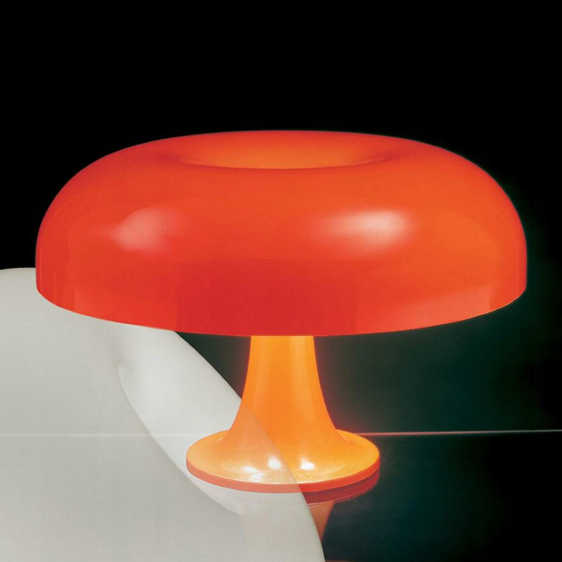 Artemide Nesso stolná lampa oranžová, dizajnová, 54 cm, E14, Abs