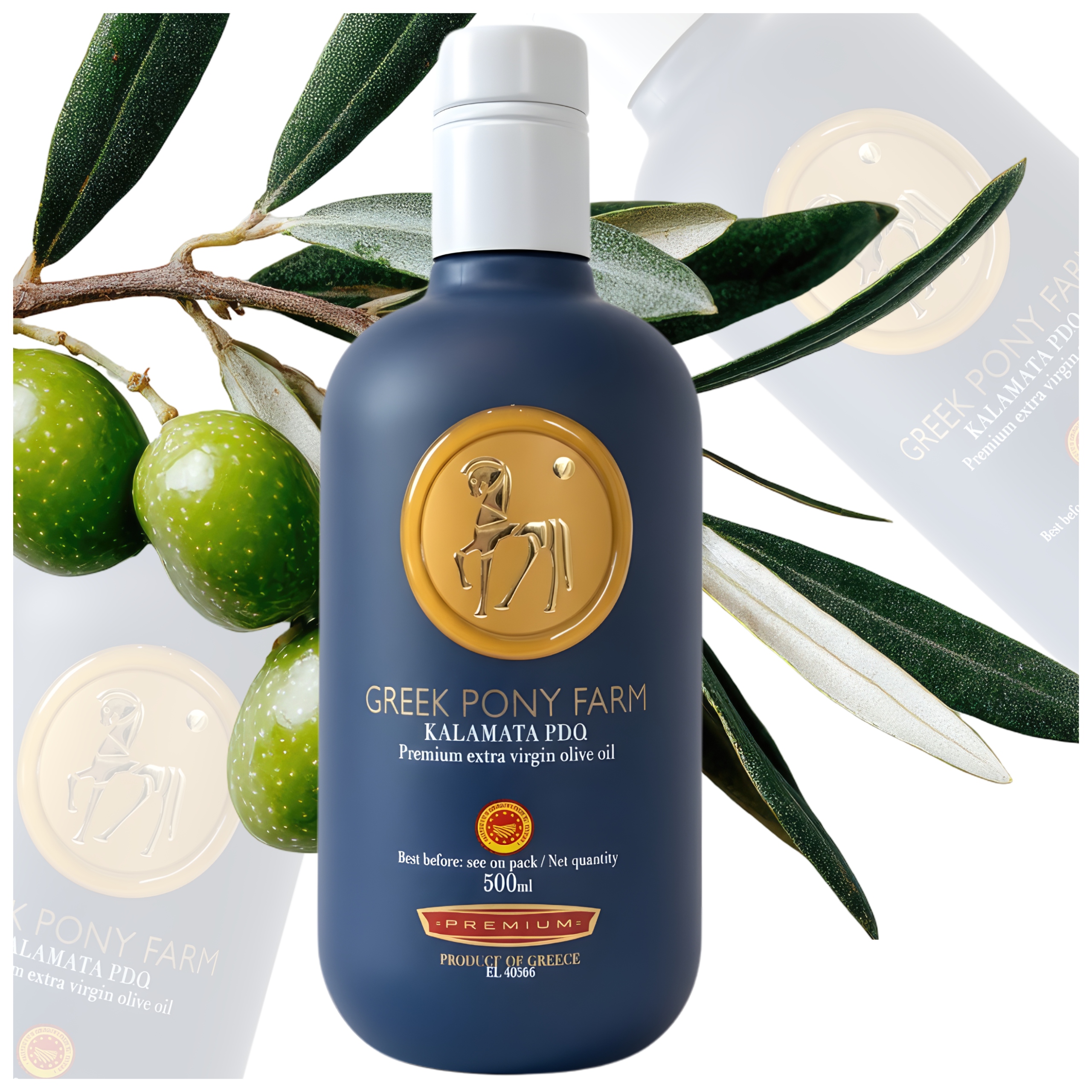Levně Extra Panenský Řecký Olivový Olej 500 ML Pony Farm Z Prvního Lisování