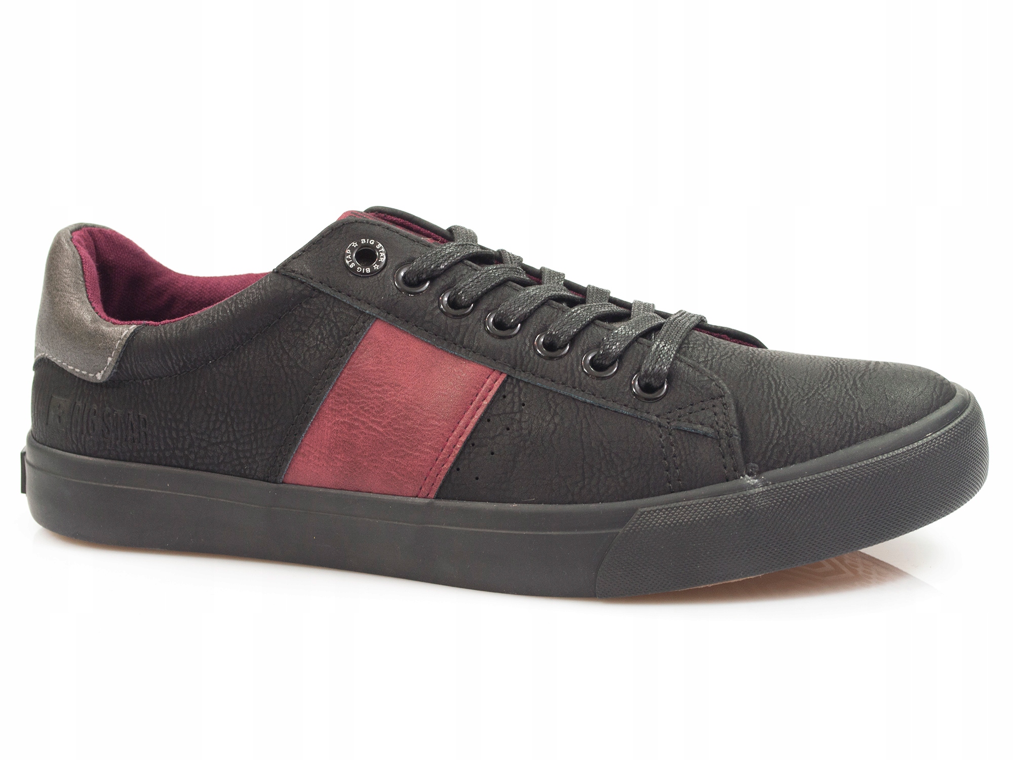 trampki męskie Big Star II174034 ekoskóra Czarne