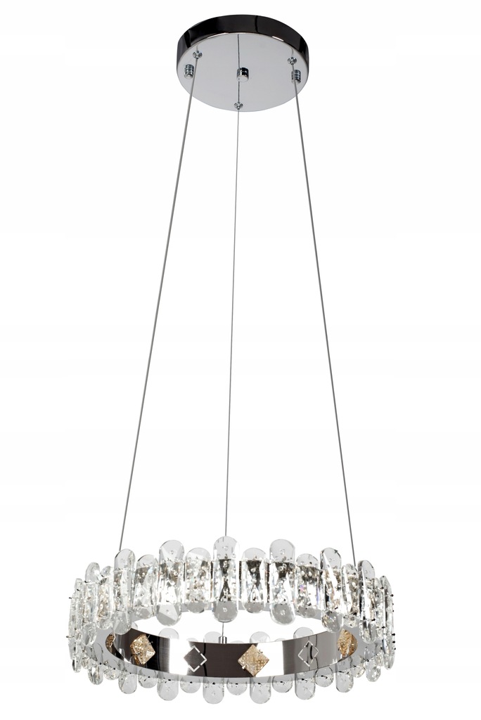 LAMPA KRYSZTAŁOWA SUFITOWA PLAFON CHROM LED PILOT EAN (GTIN) 5902557347629
