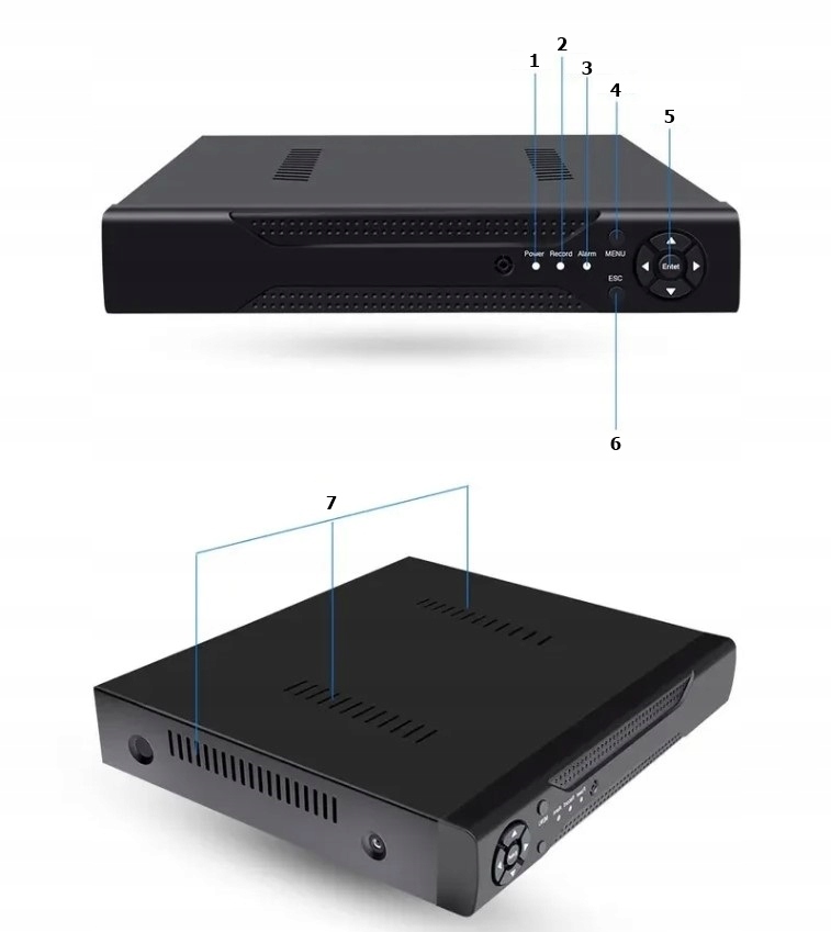 ZESTAW DO MONITORINGU 4 KAMERY FULL HD 2MPX ZEWNĘTRZNE IP65 Model 1243