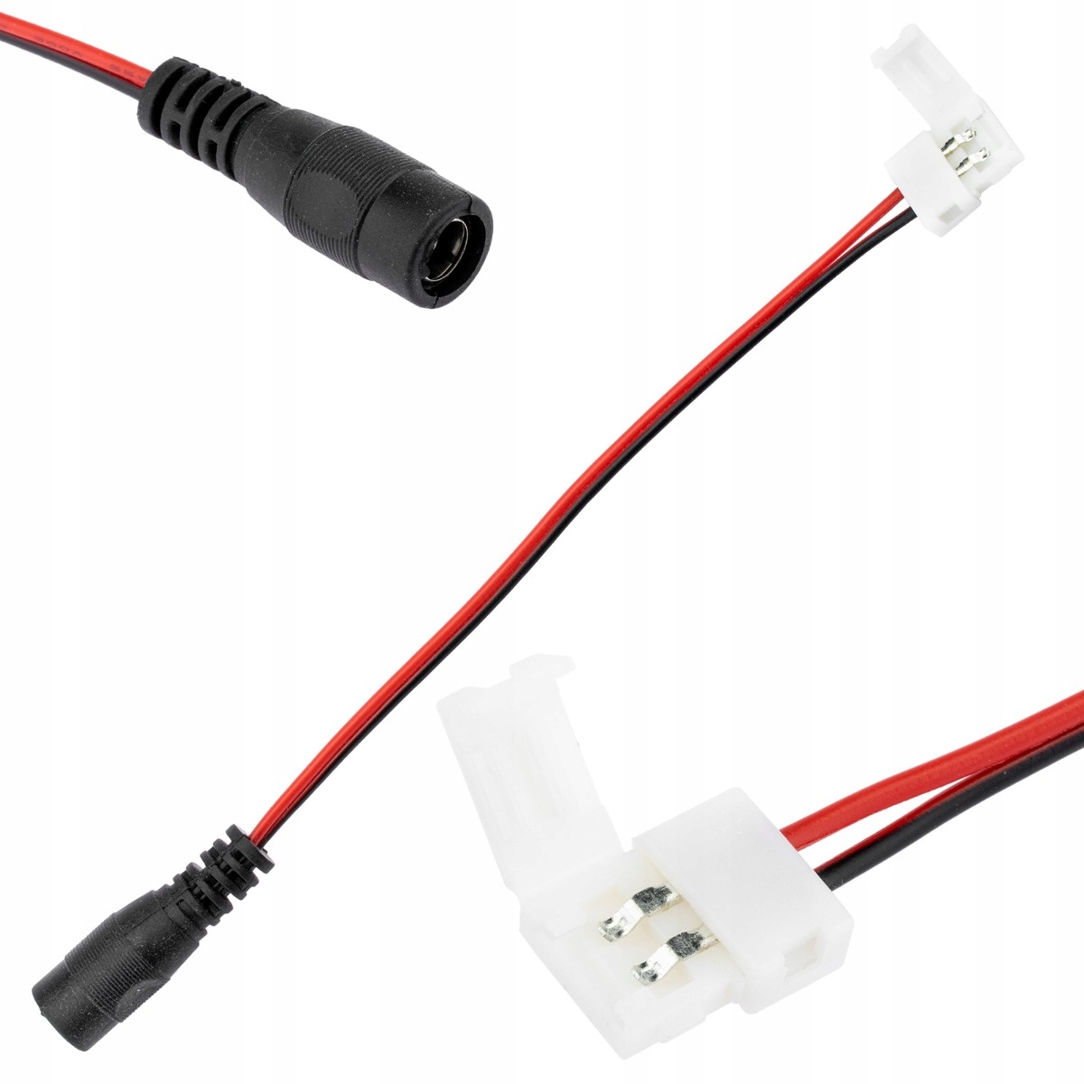 

Złączka taśmy Led 2PIN 8mm Gniazdo DC 2.1 przewód