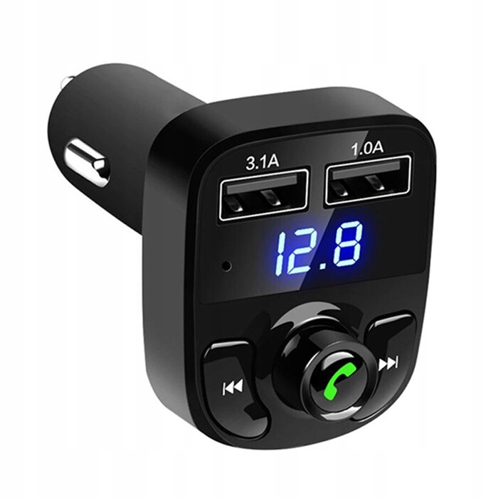

Transmiter Fm TR-330 Bluetooth 2x ładowarka Usb