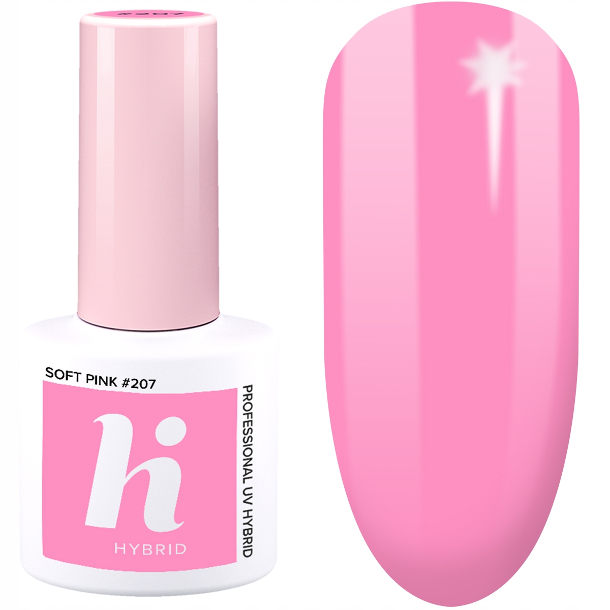 

207 Hi Hybrid Lakier Hybrydowy Soft Pink 5ML