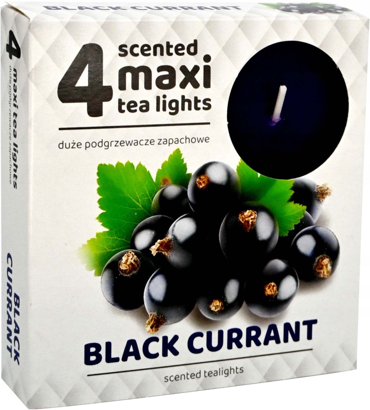 Podgrzewacze zapachowe MAXI 4 szt. tealighty, Czarna Porzeczna