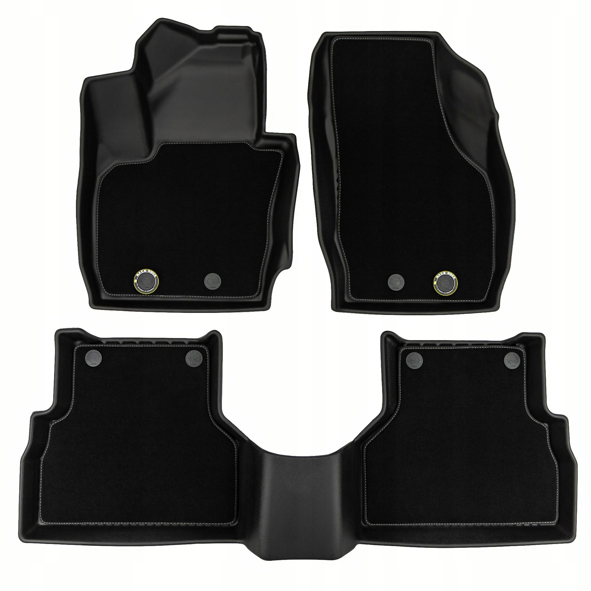 Koberce do auta 2v1 Race Rock pre Audi Q3 I 2011-2018