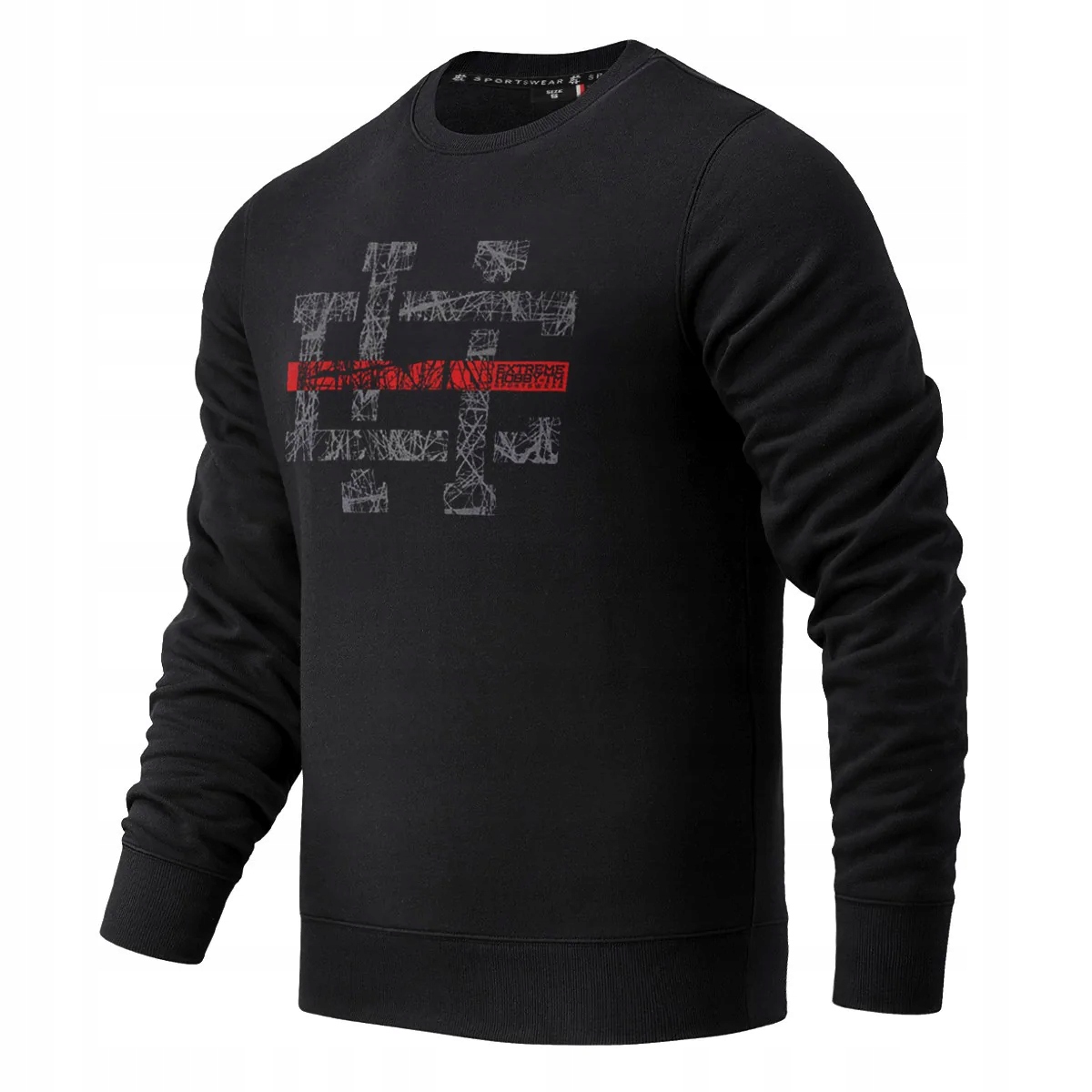 Extreme Hobby Mikina Bez Kapuce Crewneck Hashtag 23 Černá S