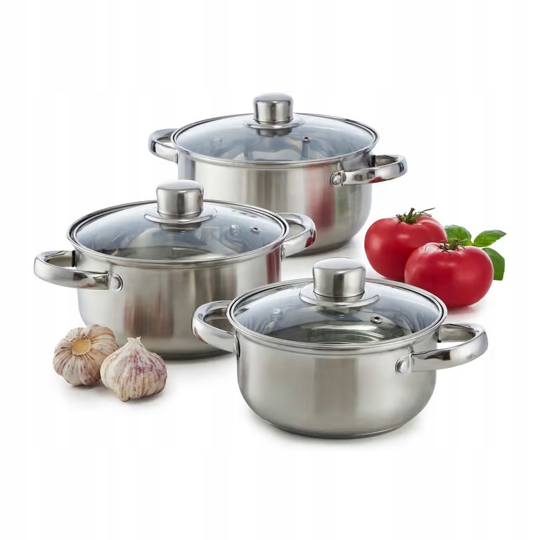 

Komplet garnków Tully Inox indukcja 6el. Domotti
