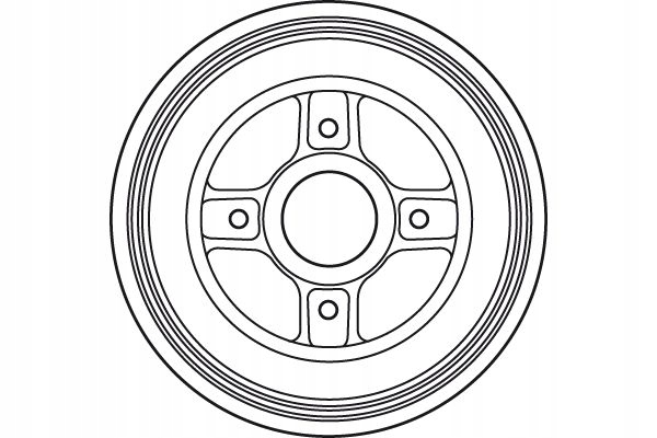 BĘBEN HAMULCOWY TYŁ Z ŁOŻYSKIEM DB4400B TRW Stan opakowania oryginalne