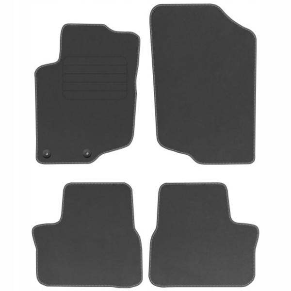 Peugeot 207 06-12 Velurové koberce Comfort Grafit
