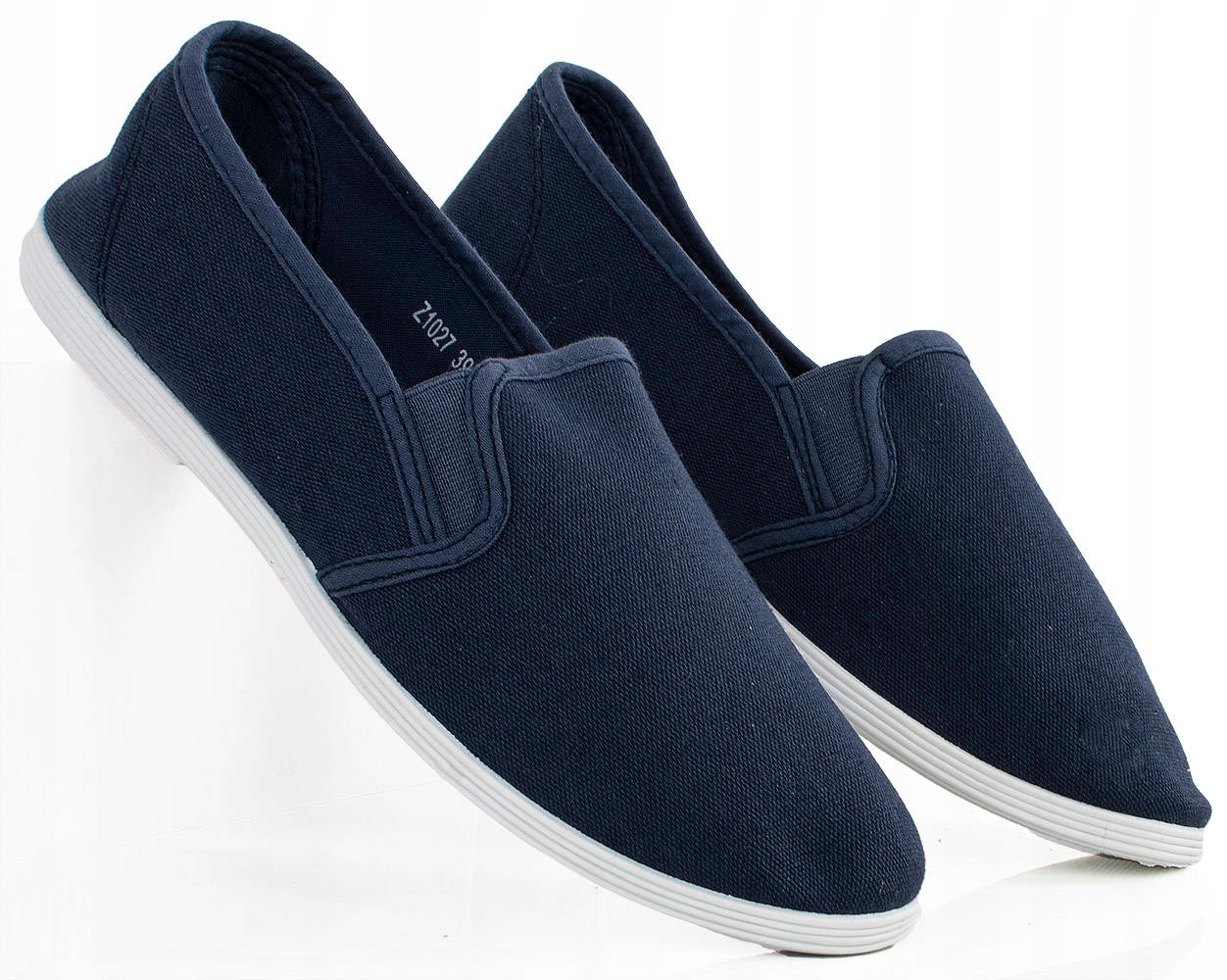 

Granatowe Trampki -37- Wsuwane Tenisówki Slip On