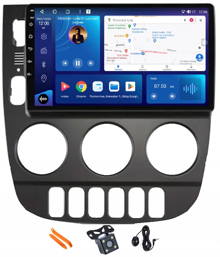 Rádio Android Navigácia M460 Qled Carplay Lte Gps Mercedes ML320 03-05