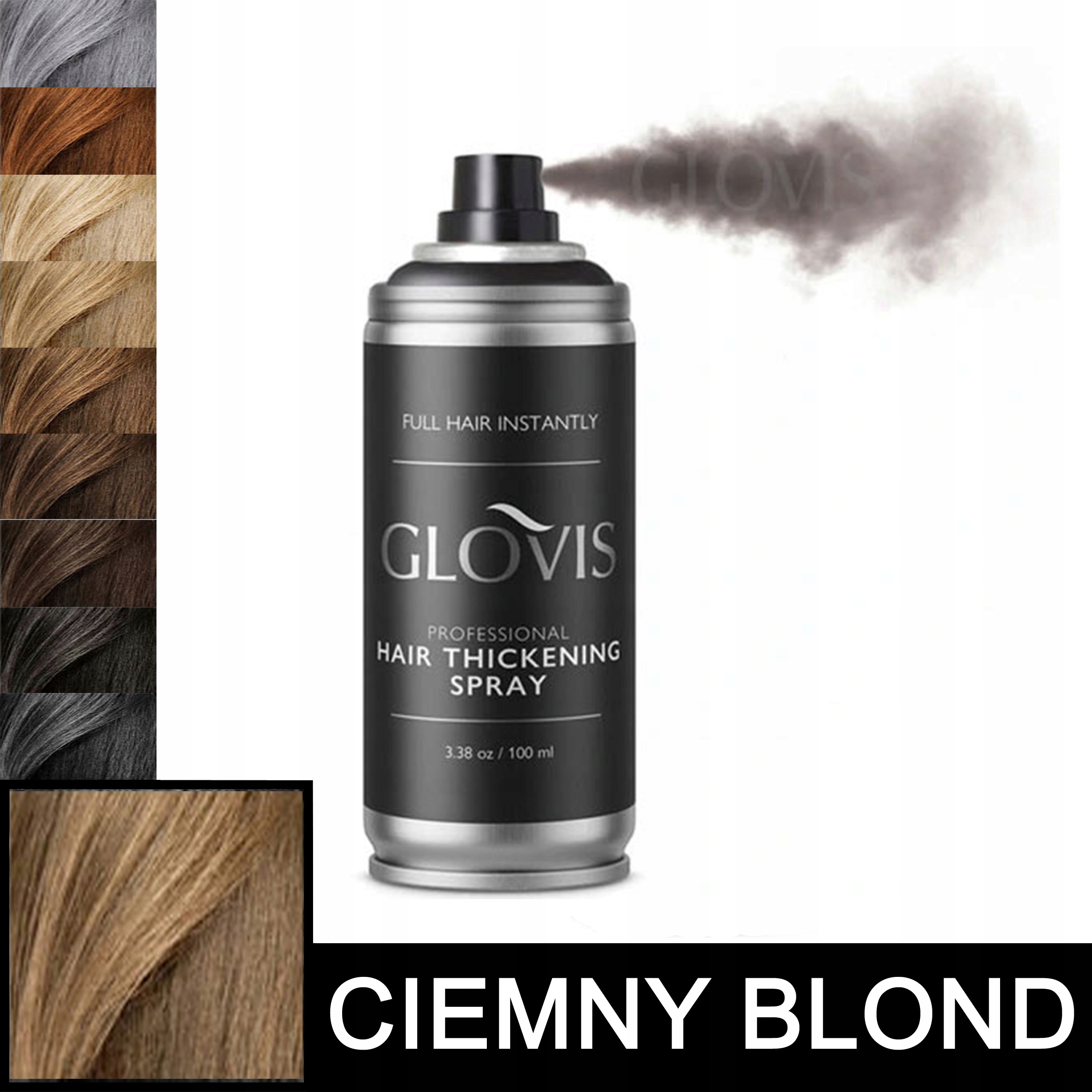 Účinná vlákna Glovis Thickener 100 ml Tmavý Blond Dark Blonde Kvalita