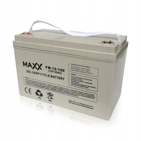 

Akumulator żelowy Maxx 12V 120ah Deep Cykle