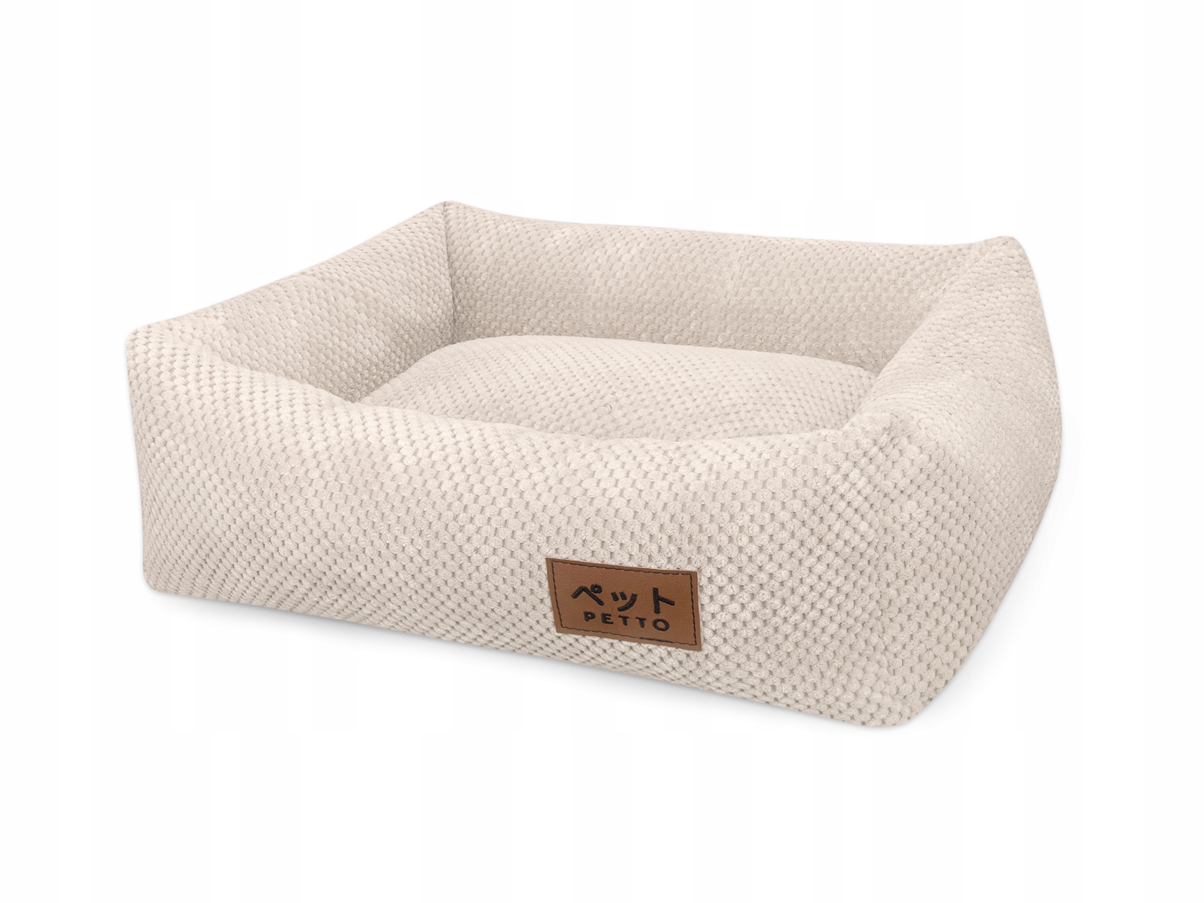 Levně Petto Pelíšek Osaka pro psy béžová L 115/90 cm