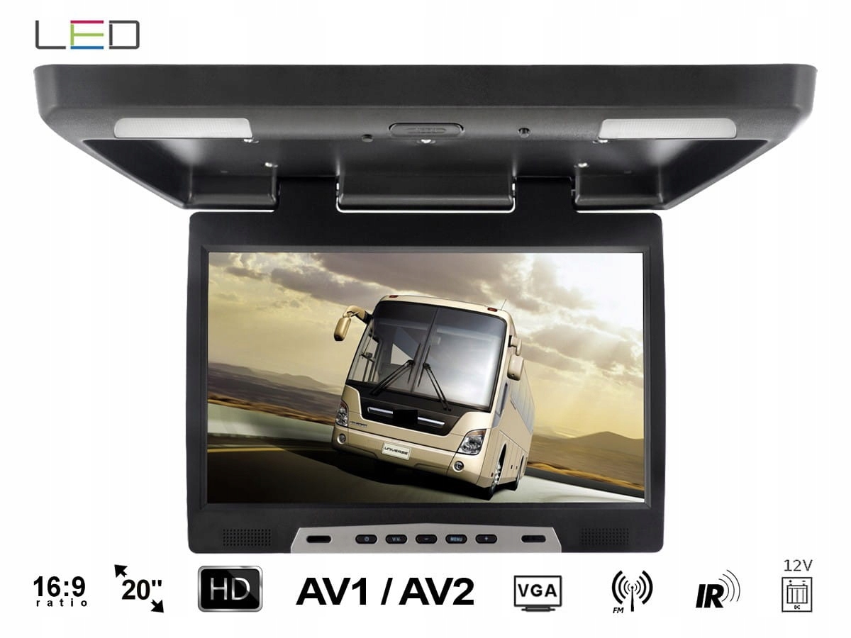 Monitor podsufitowy podwieszany 20'' VGA IR Marka Nvox