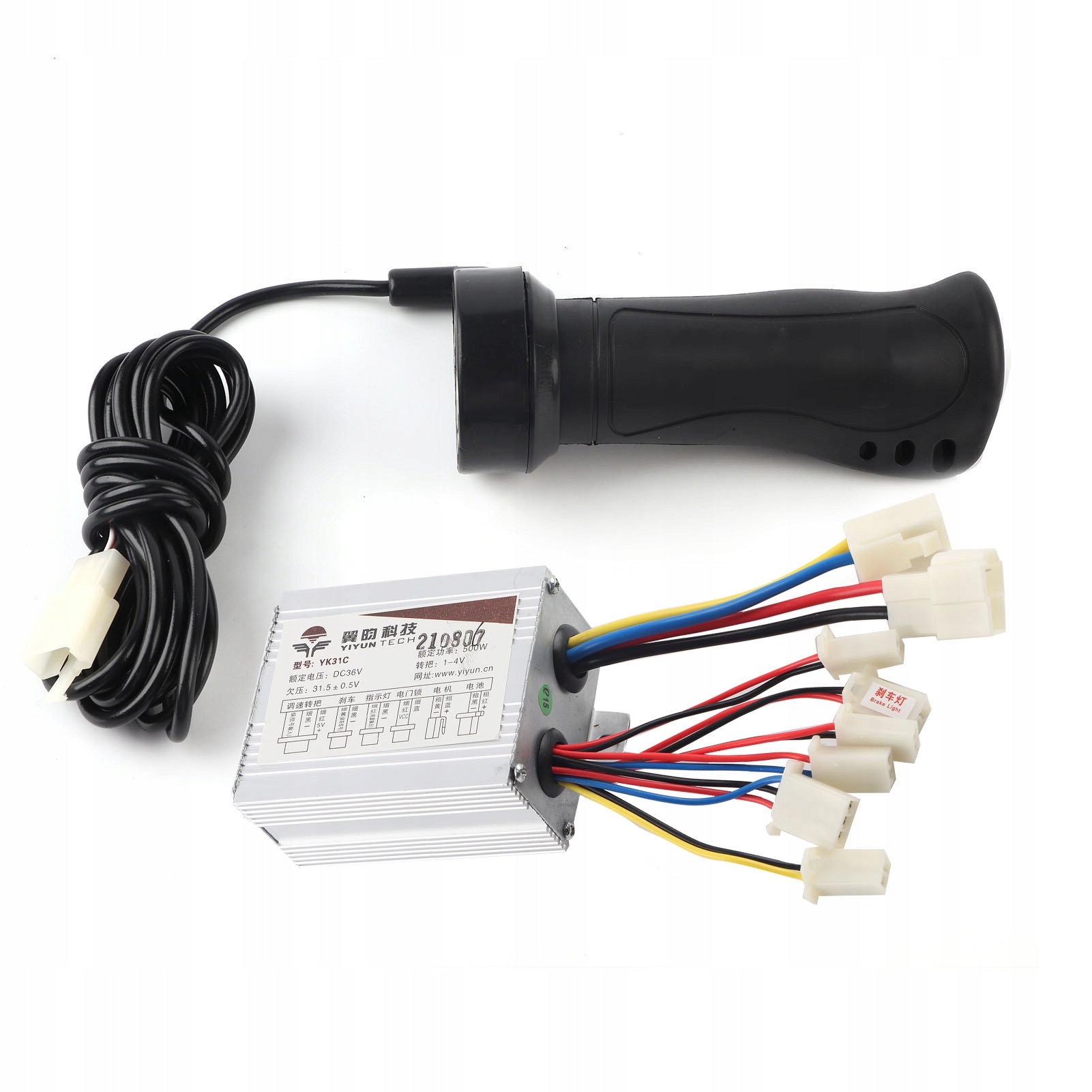 36V 500W Silnika Sterownik Kontroler Manetka