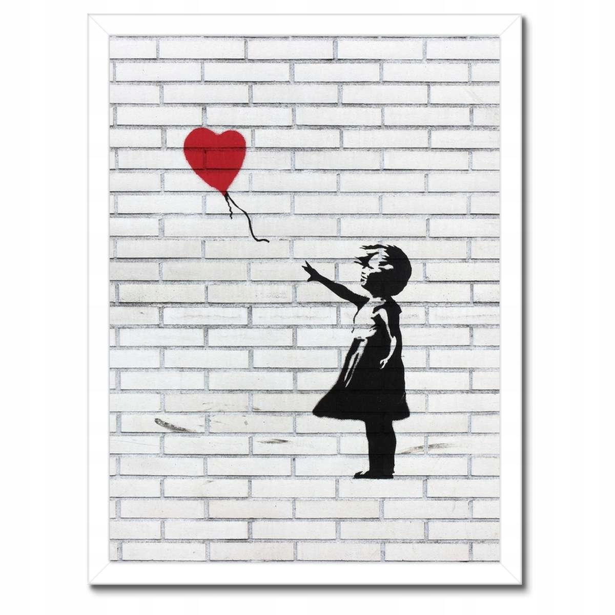 Plakáty v rámu 30x40 Banksy Dívka balón