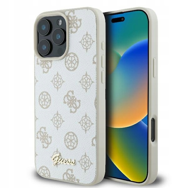 Guess Zadní Kryt pro Apple iPhone 16 Pro bílý