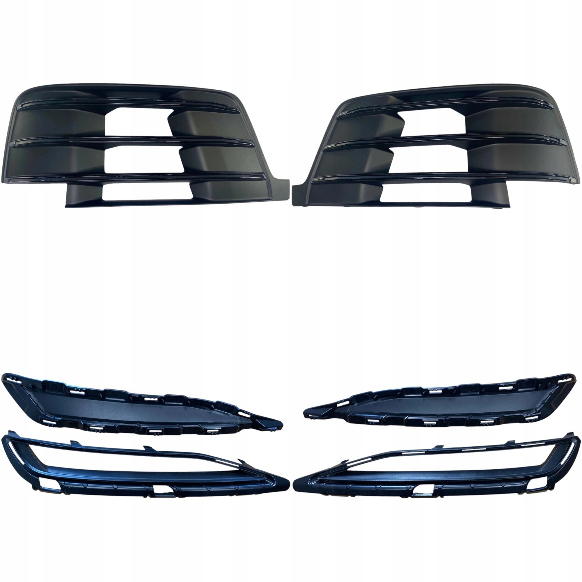 Sada x4 Atrapa krytka mřížky Pravá Levá pro nárazník Audi Q7 4M 15-19 S-Line