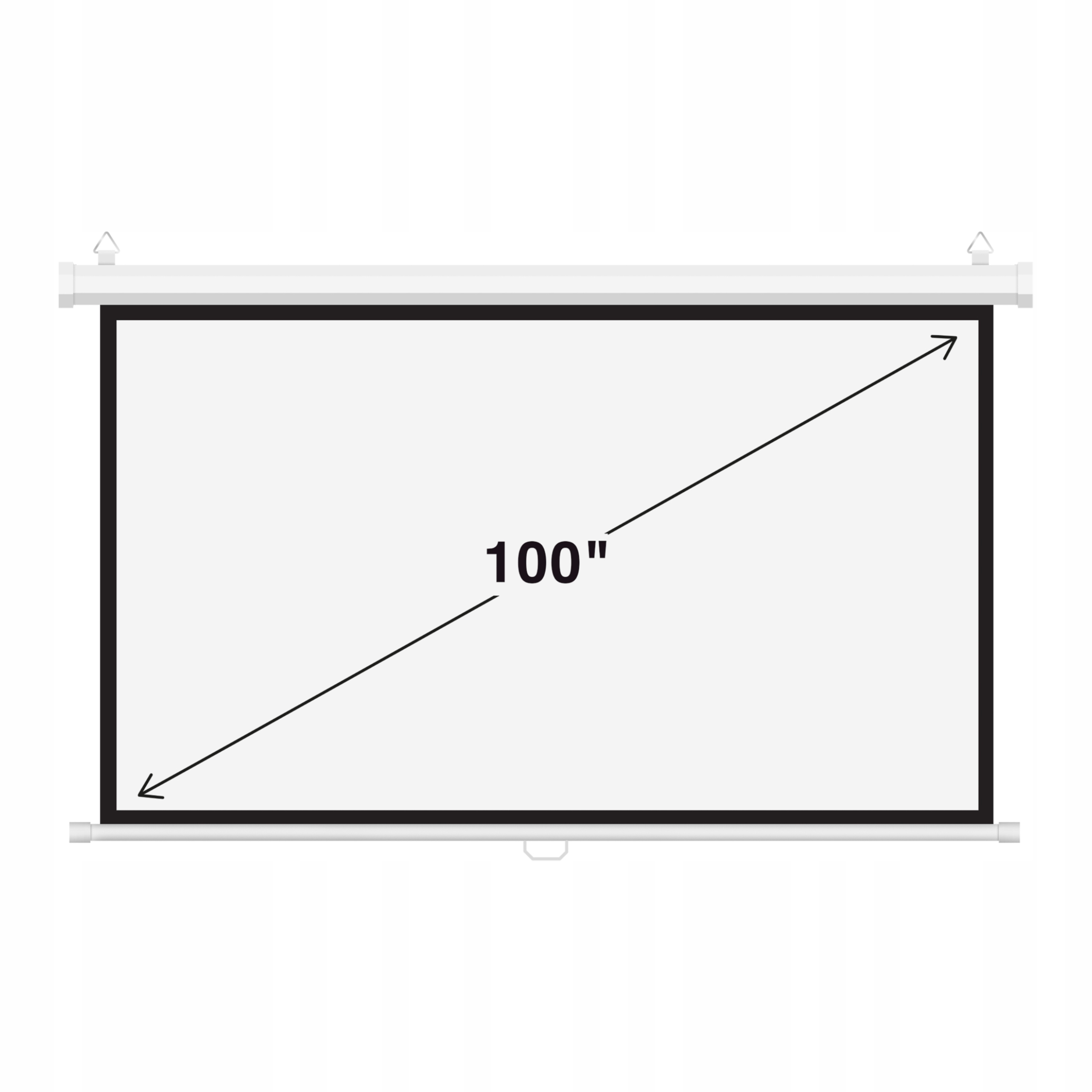 Ekran Projekcyjny Ścienny Do Rzutnika 4K Fullhd Camrock Matte 100 Cali 16